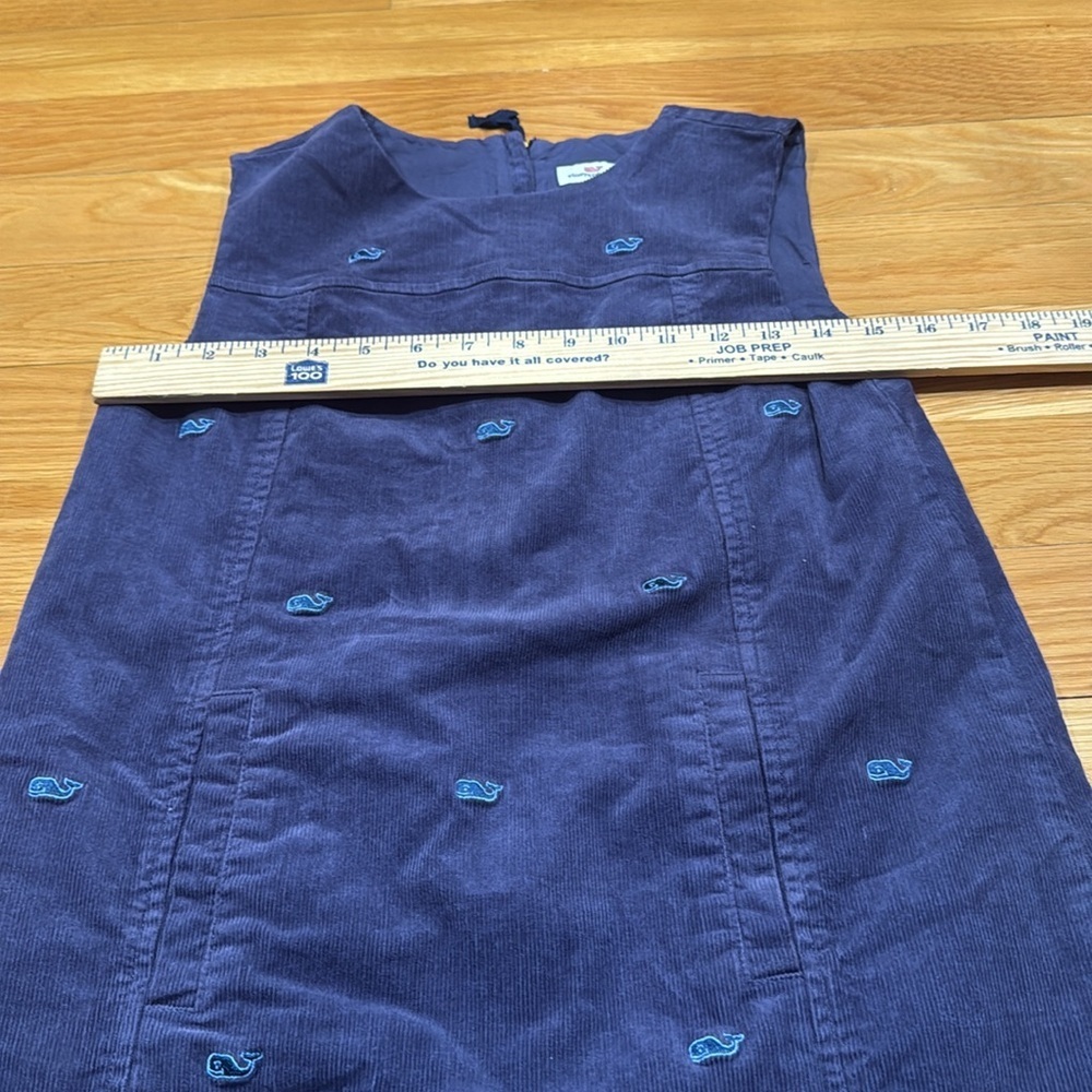 Vineyard vines girls whale embroidered corduroy jumper
dress size 14. - Picture 2 of 8